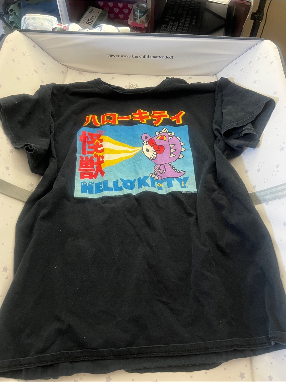 Hello kitty Godzilla t shirt